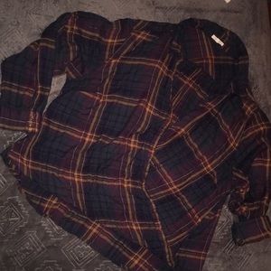 Cross cross front PLUS flannel